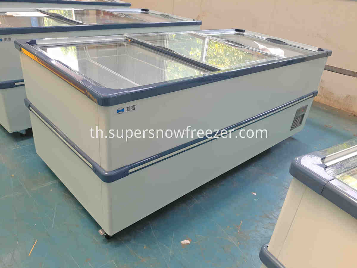 glass door freezer